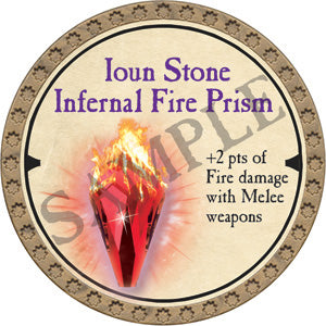 Ioun Stone Infernal Fire Prism - 2019 (Gold) - C007