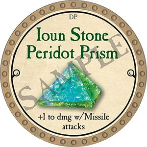 Ioun Stone Peridot Prism - 2023 (Gold)
