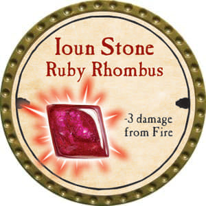 Ioun Stone Ruby Rhombus - 2014 (Gold) - R