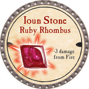 Ioun Stone Ruby Rhombus - 2014 (Platinum) - R