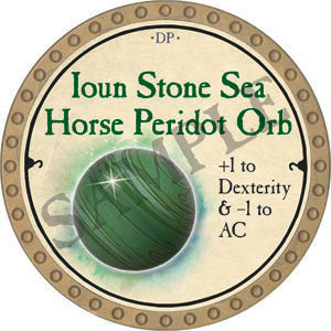 Ioun Stone Sea Horse Peridot Orb - 2022 (Gold) - C66