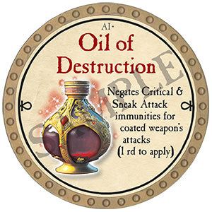 Oil of Destruction - 2024 (Gold)