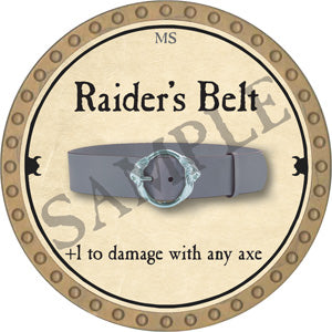 Raider's Belt - 2018 (Gold) - C