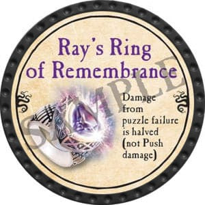 Ray’s Ring of Remembrance - 2016 (Onyx) - C117