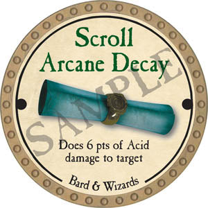 Scroll Arcane Decay - 2017 (Gold)