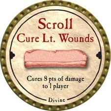 Scroll Cure Lt. Wounds (R) - 2008 (Gold) - C37