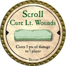 Scroll Cure Lt. Wounds (UC) - 2008 (Gold) - UC