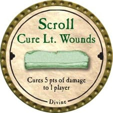 Scroll Cure Lt. Wounds (UC) - 2008 (Gold) - C37