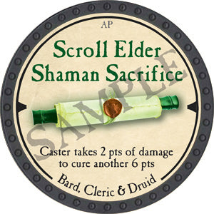 Scroll Elder Shaman Sacrifice - 2019 (Onyx) - C37