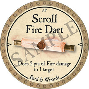 Scroll Fire Dart - 2021 (Gold) - C