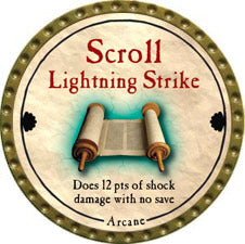 Scroll Lightning Strike - 2011 (Gold) - C49