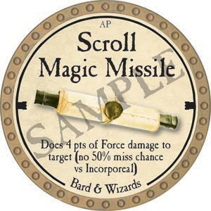 Scroll Magic Missile - 2020 (Gold)