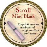 Scroll Mind Blank - 2008 (Gold)