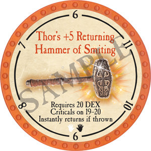 Thor’s +5 Returning Hammer of Smiting - 2018 (Orange) - C110