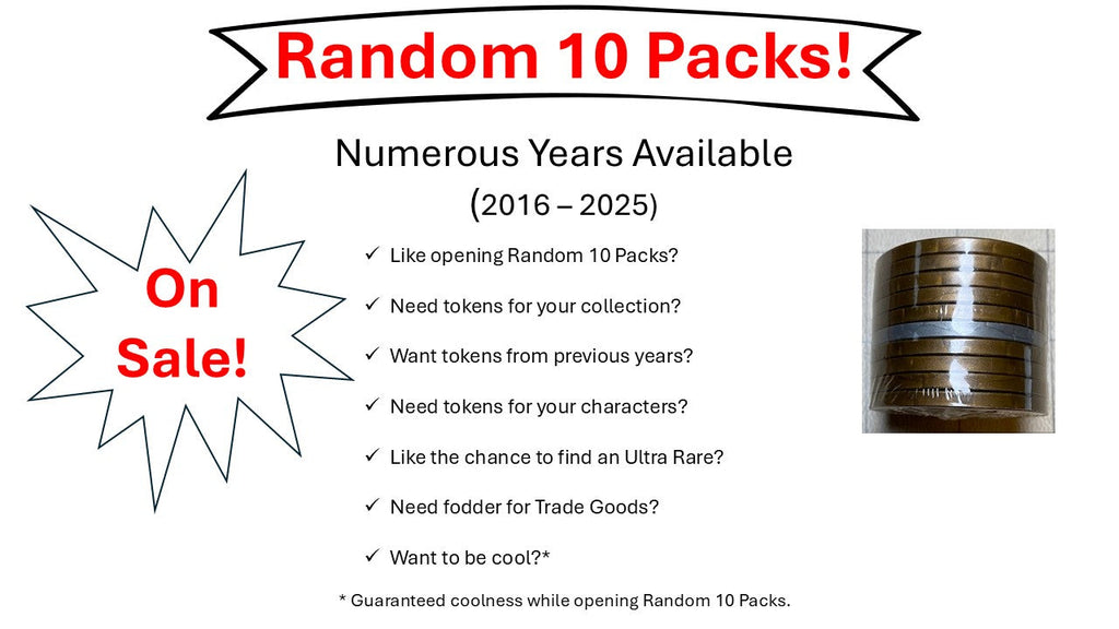 Random Sale Random 10 Packs On Sale! – Trent Tokens