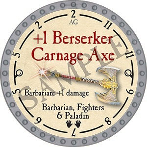 +1 Berserker Carnage Axe - 2023 (Platinum) - C184