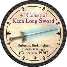 +1 Celestial Keen Long Sword - 2009 (Onyx) - C26