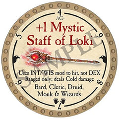 +1 Mystic Staff of Loki - 2025 (Gold) - C208