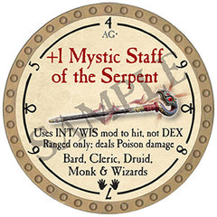 +1 Mystic Staff of the Serpent - 2024 (Gold) - C133