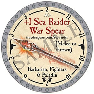 +1 Sea Raider War Spear - 2025 (Platinum) - C184