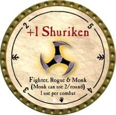 +1 Shuriken - 2009 (Gold) - C26