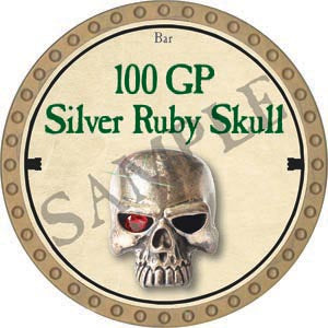 100 GP Silver Ruby Skull - 2020 (Gold) - C135