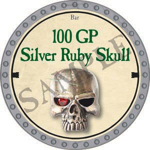 100 GP Silver Ruby Skull - 2020 (Platinum) - C135