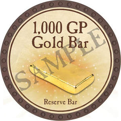 1,000 GP Gold Bar - Yearless (Brown) - C165