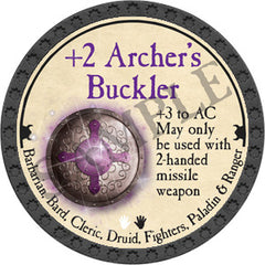 +2 Archer's Buckler - 2018 (Onyx) - C203