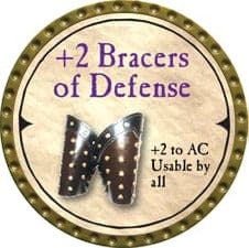 ÜBER-RARE +2 Bracers of Defense - 2007 (Gold)