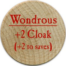 +2 Cloak of Resistance - 2005b (Wooden) - C37