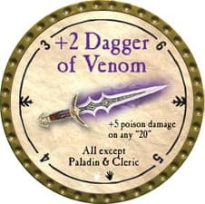 +2 Dagger of Venom - 2009 (Gold) - C26