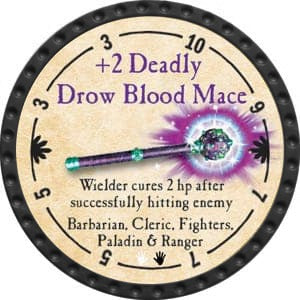 +2 Deadly Drow Blood Mace - 2015 (Onyx) - C139