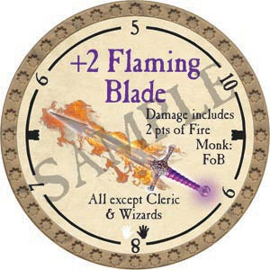 +2 Flaming Blade - 2020 (Gold) - C78