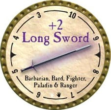 +2 Long Sword - 2007 (Gold) - C007