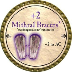 +2 Mithral Bracers - 2012 (Gold) - C191
