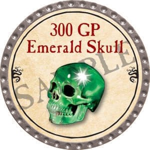 300 GP Emerald Skull - 2016 (Platinum) - C108