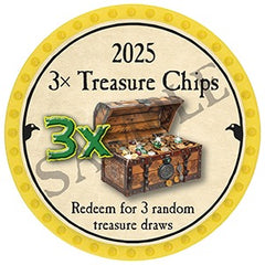 3x Treasure Chips - 2025 (Yellow) - C159