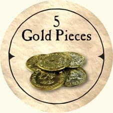 5 Gold Pieces - 2005a (Wooden) - C37