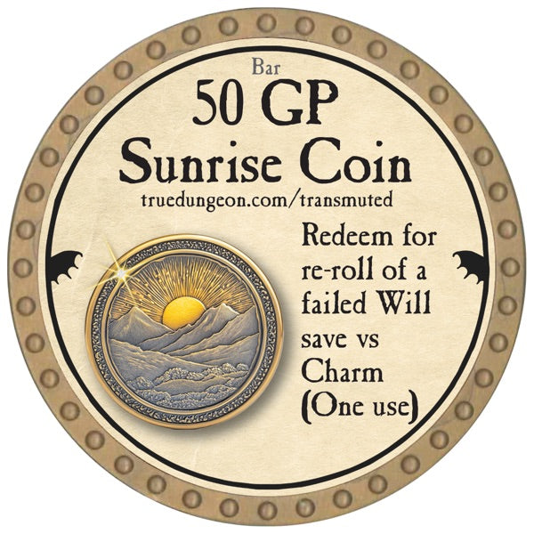 50 GP Sunrise Coin - 2026 (Gold) - C