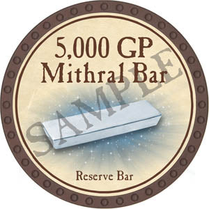 5,000 GP Mithral Bar - Yearless (Brown) - C139