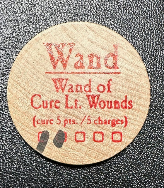 Wand of Cure Lt. Wounds - 2004 (Wooden) - 2 Charges Used - C37