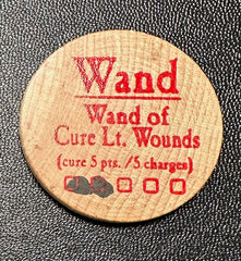 Wand of Cure Lt. Wounds - 2005a (Wooden) - 2 Charges Used - C37