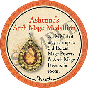 Ashenne's Arch-Mage Medallion - 2021 (Orange) - C33