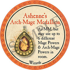 Ashenne's Arch-Mage Medallion - 2021 (Orange) - C33