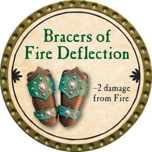 Bracers of Fire Deflection - 2015 (Gold) - C165