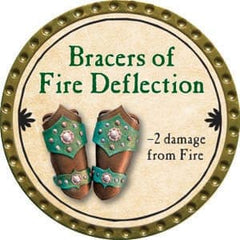 Bracers of Fire Deflection - 2015 (Gold) - C165