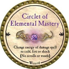 Circlet of Elemental Mastery - 2009 (Gold) - C191