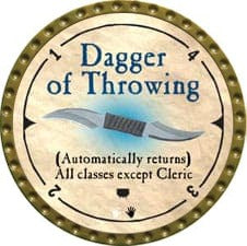 Dagger of Throwing - 2007 (Gold) - C214