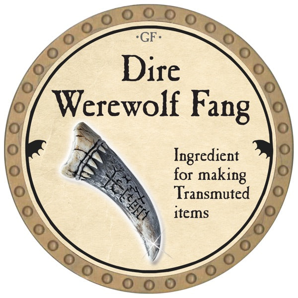 Dire Werewolf Fang - 2026 (Gold) - C194